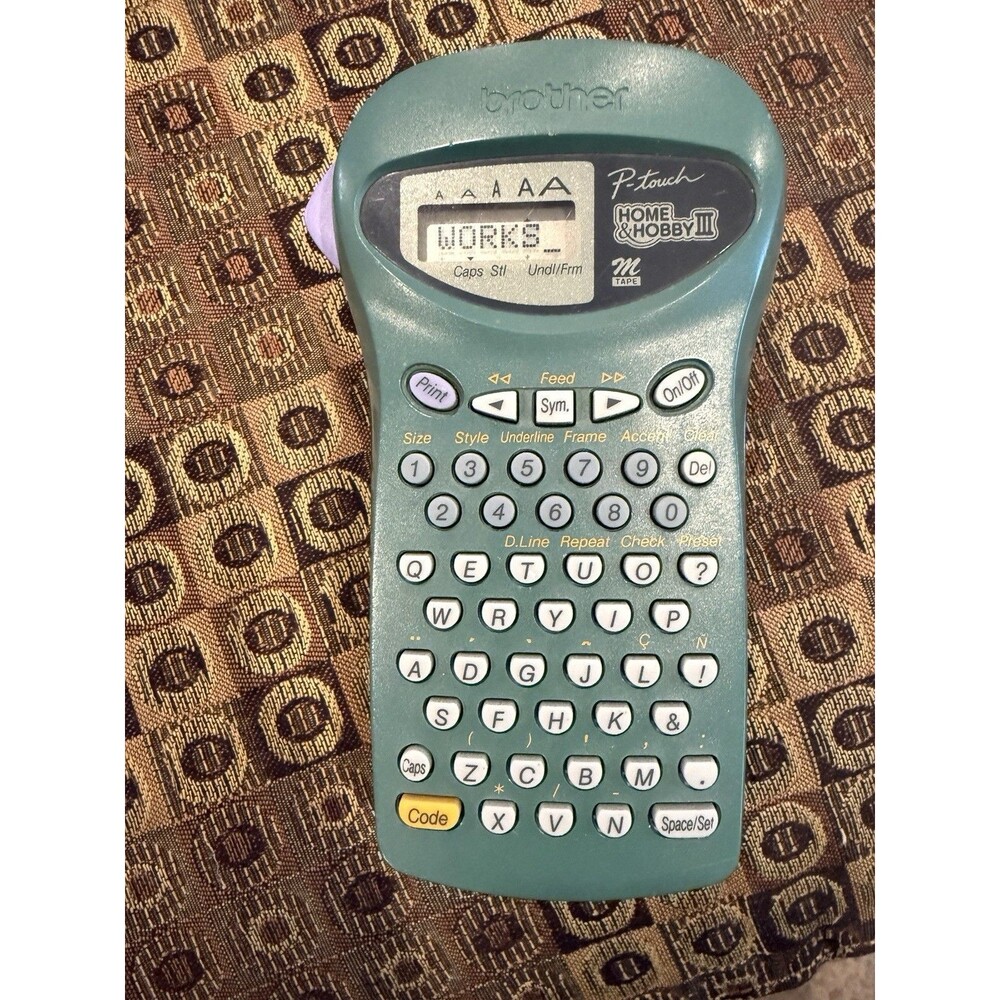 Brother P-Touch Model PT-85 Label Sticker Maker Home & Hobby III -Tested Working